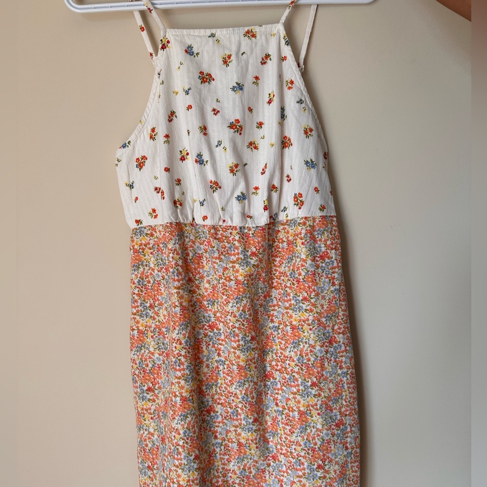 American Eagle Outfitters Floral Kids Dress - White and Red